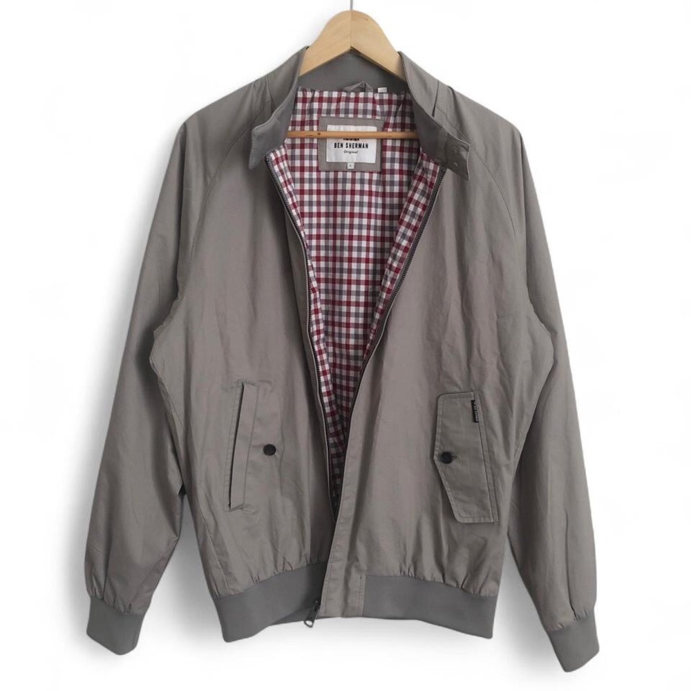 Ben Sherman Taupe Bomber Jacket